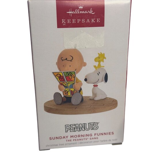 Hallmark Keepsake Peanuts Ornament Charlie Brown Snoopy Woodstock Hanging Comic - Picture 4 of 5